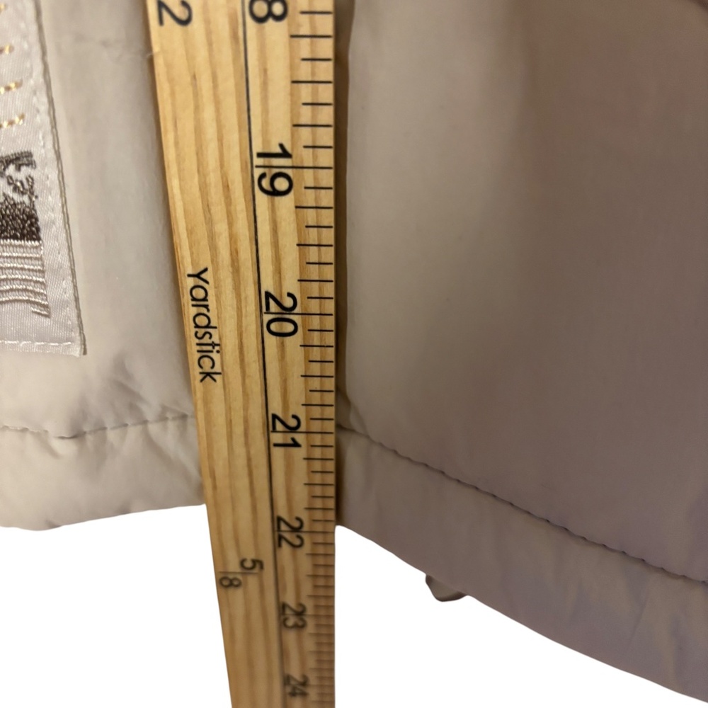 NWT Columbia Heritage Wallowa Insulated Cropped Puffer Jacket Large Beige Green - Picture 15 of 16